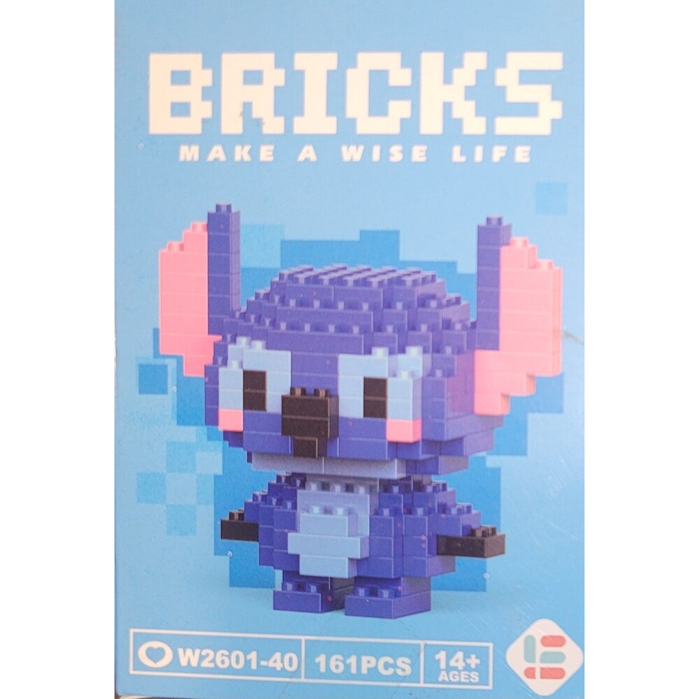 Mini Bricks 161 Piece 3D Puzzle, Minifig, Stitch